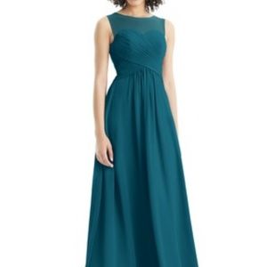 Azazie Gigi Ink Blue Bridesmaid Gown